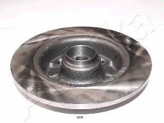 Ashika 61-03-305 Rear brake disc, non-ventilated 6103305