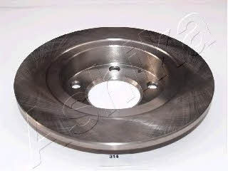 Ashika 61-03-314 Rear brake disc, non-ventilated 6103314