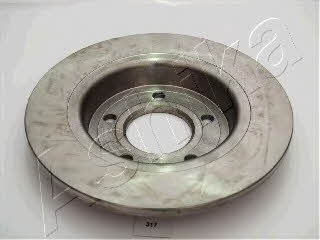 Ashika 61-03-317 Rear brake disc, non-ventilated 6103317