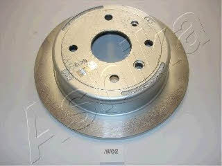 Ashika 61-0W-W02 Rear brake disc, non-ventilated 610WW02