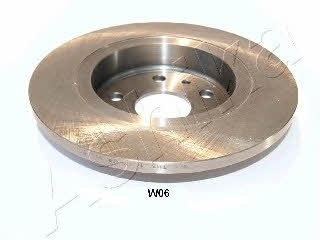 Ashika 61-0W-W06 Rear brake disc, non-ventilated 610WW06