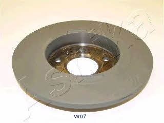 Ashika 61-0W-W07 Rear brake disc, non-ventilated 610WW07