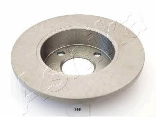 Ashika 60-01-198 Unventilated front brake disc 6001198