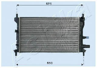 Ashika RDA053060 Radiator, engine cooling RDA053060