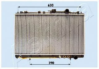 Ashika RDA283102 Radiator, engine cooling RDA283102