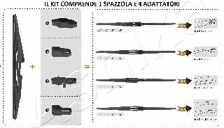 Ashika SA-X28R Rear wiper blade 280 mm (11") SAX28R