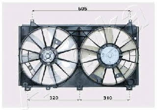 Ashika VNT152503 Hub, engine cooling fan wheel VNT152503