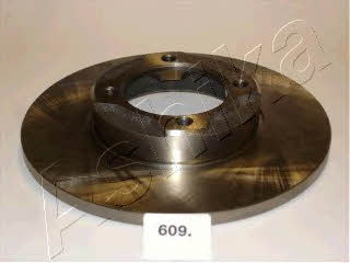 Ashika 60-06-609 Unventilated front brake disc 6006609