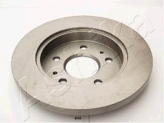 Ashika 60-06-610 Unventilated front brake disc 6006610