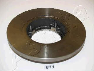 Ashika 60-06-611 Unventilated front brake disc 6006611