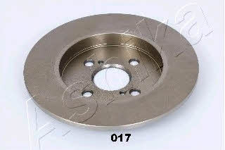 Ashika 61-00-017 Rear brake disc, non-ventilated 6100017