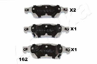 Ashika 50-01-162 Brake Pad Set, disc brake 5001162