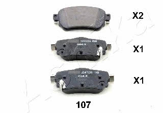 Ashika 51-01-107 Brake Pad Set, disc brake 5101107