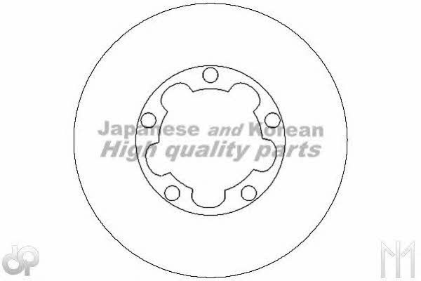 Ashuki N013-32 Front brake disc ventilated N01332