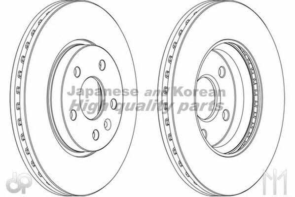 Ashuki 0990-6190 Front brake disc ventilated 09906190