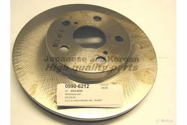 Ashuki 0990-6212 Front brake disc ventilated 09906212