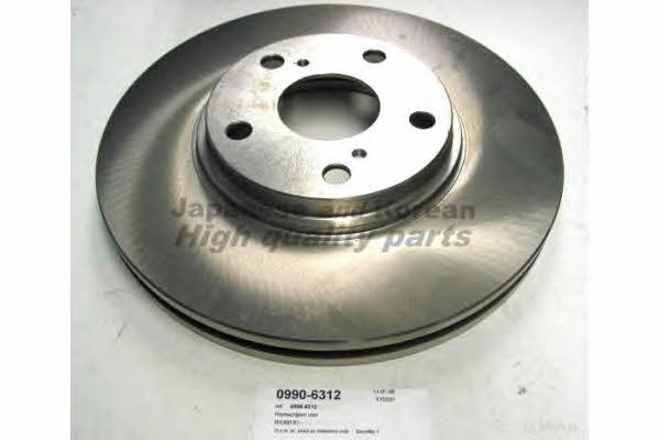 Ashuki 0990-6312 Front brake disc ventilated 09906312