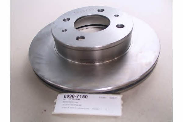 Ashuki 0990-7150 Front brake disc ventilated 09907150
