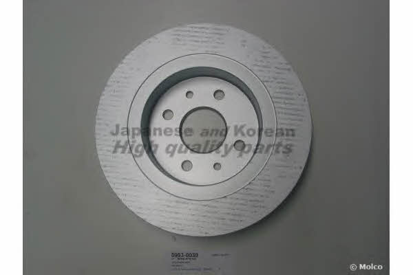 Ashuki 0993-0030 Rear brake disc, non-ventilated 09930030