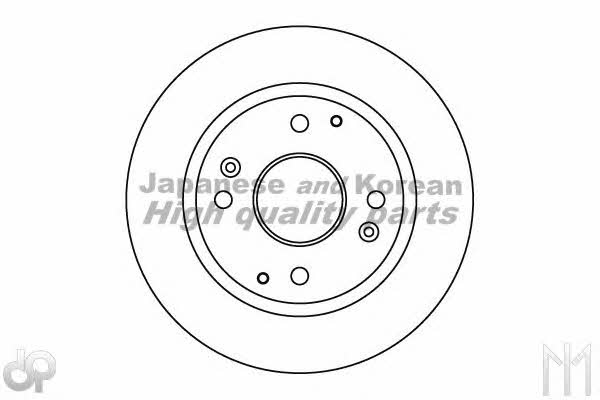 Ashuki 0993-0204 Rear brake disc, non-ventilated 09930204