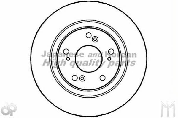 Ashuki 0993-4204 Rear brake disc, non-ventilated 09934204