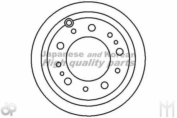 Ashuki 0993-5302 Rear ventilated brake disc 09935302