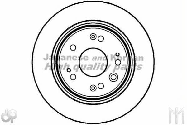 Ashuki 0993-5304 Rear brake disc, non-ventilated 09935304