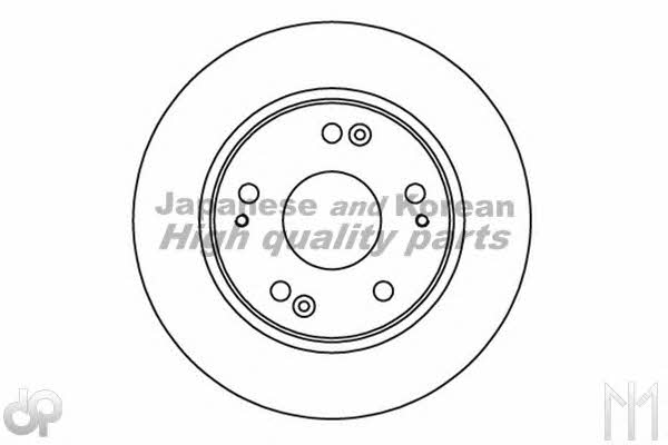 Ashuki 0993-8304 Rear brake disc, non-ventilated 09938304