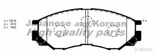 Ashuki C010-01 Brake Pad Set, disc brake C01001