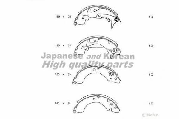 Ashuki C011-01 Rear disc brake pads, set C01101