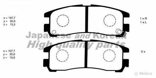 Ashuki C012-05 Brake Pad Set, disc brake C01205
