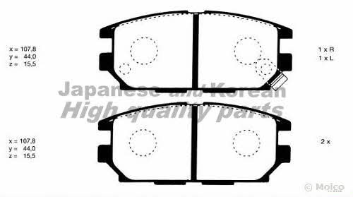 Ashuki C012-08 Brake Pad Set, disc brake C01208