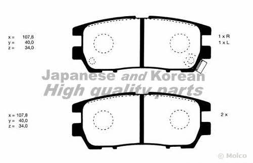 Ashuki C016-05 Brake Pad Set, disc brake C01605