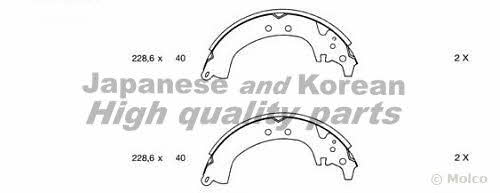 Ashuki D084-02 Brake shoe set D08402