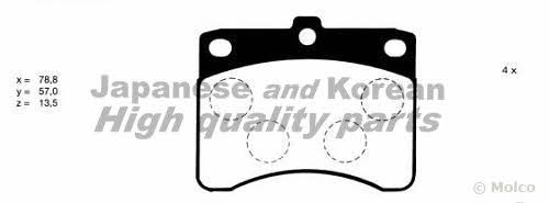 Ashuki D091-02 Brake Pad Set, disc brake D09102