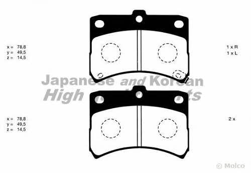 Ashuki D091-06 Brake Pad Set, disc brake D09106
