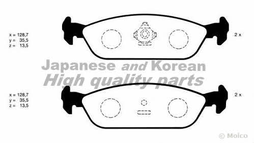 Ashuki D091-71 Brake Pad Set, disc brake D09171