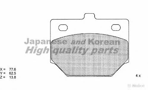 Ashuki D092-01 Brake Pad Set, disc brake D09201