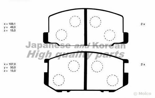 Ashuki D093-02 Brake Pad Set, disc brake D09302
