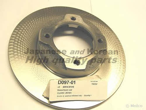 Ashuki D097-01 Unventilated front brake disc D09701