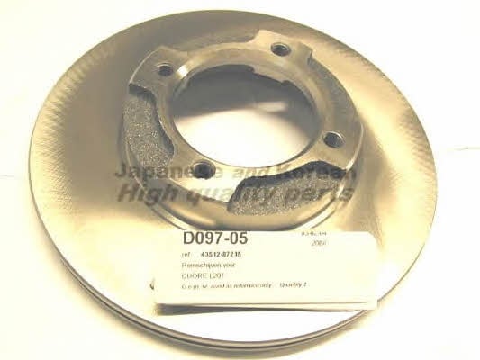 Ashuki D097-05 Front brake disc ventilated D09705
