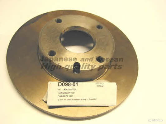 Ashuki D098-01 Unventilated front brake disc D09801