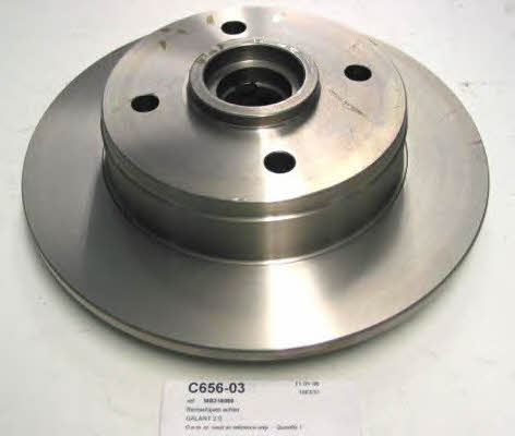 Ashuki C656-03 Rear brake disc, non-ventilated C65603