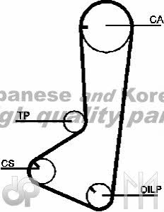 Ashuki C757-23 Timing belt C75723