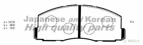 Ashuki C002-01 Brake Pad Set, disc brake C00201