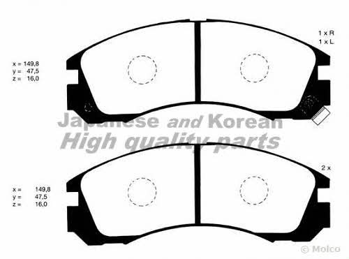 Ashuki C003-05 Brake Pad Set, disc brake C00305
