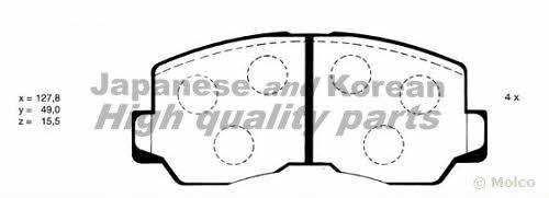 Ashuki C005-01 Brake Pad Set, disc brake C00501