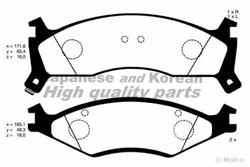 Ashuki I042-01 Brake Pad Set, disc brake I04201