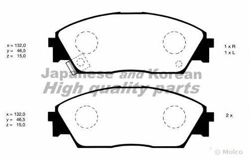 Ashuki H025-08 Brake Pad Set, disc brake H02508
