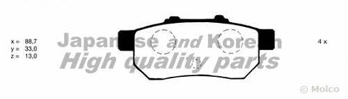 Ashuki H025-13 Brake Pad Set, disc brake H02513